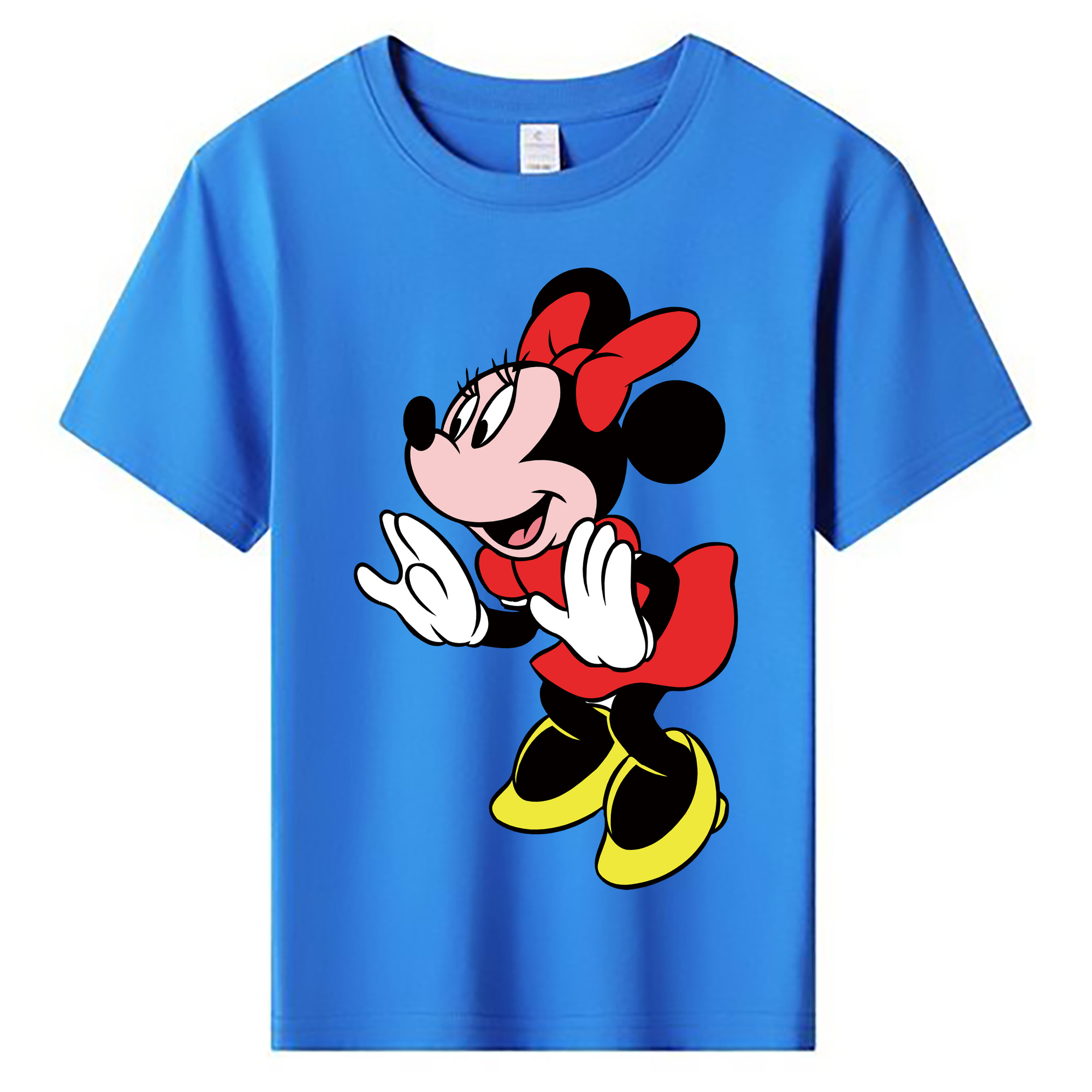 ミッキーマウス Mickey Mouse 綿100％キッズTシャツ（フロントプリント）